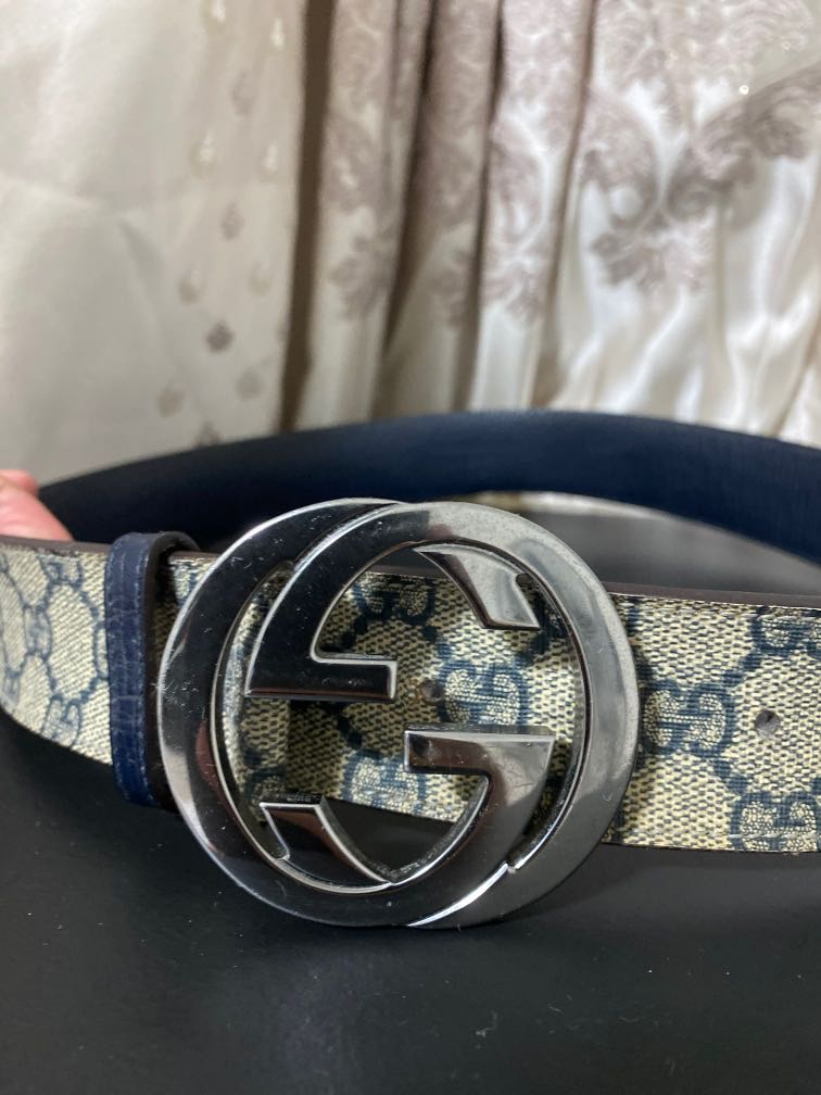 all blue gucci belt