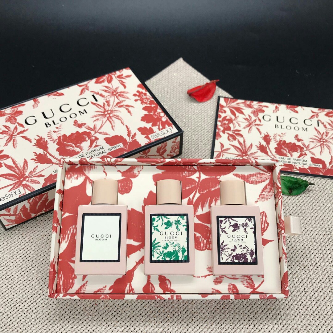 GUCCI BLOOM GIFT SET SERIES 5ML X 3, Kesehatan & Kecantikan, Parfum