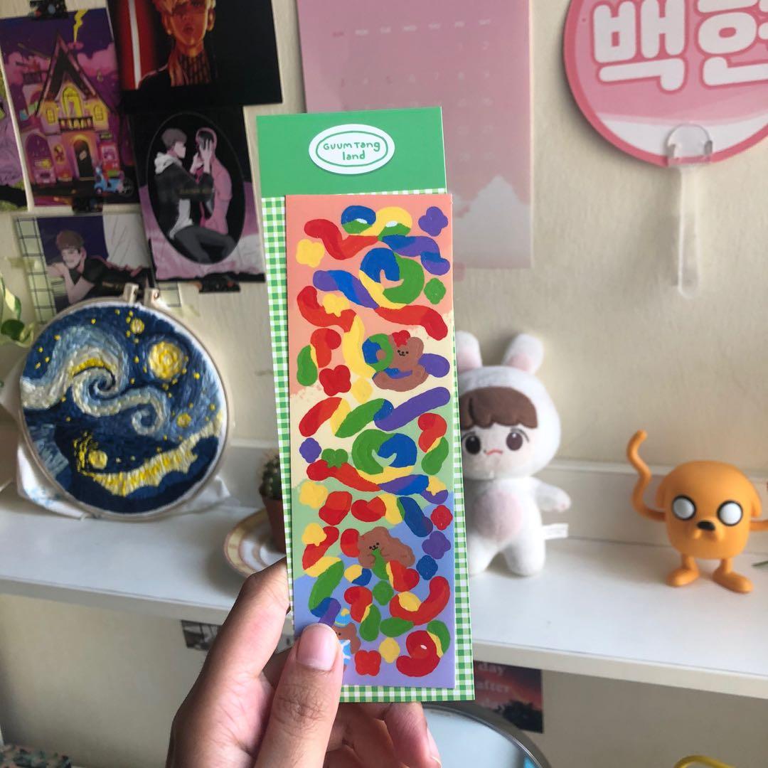 gumtang land Rainbow Confetti Sticker (korean stationery), Hobbies