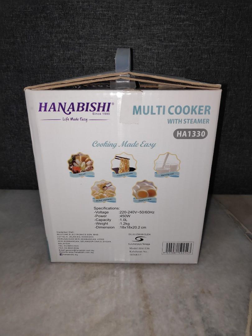 Hanabishi Multi Cooker with Steamer, TV & Home Appliances, Kitchen Appliances, Cookers on Carousell