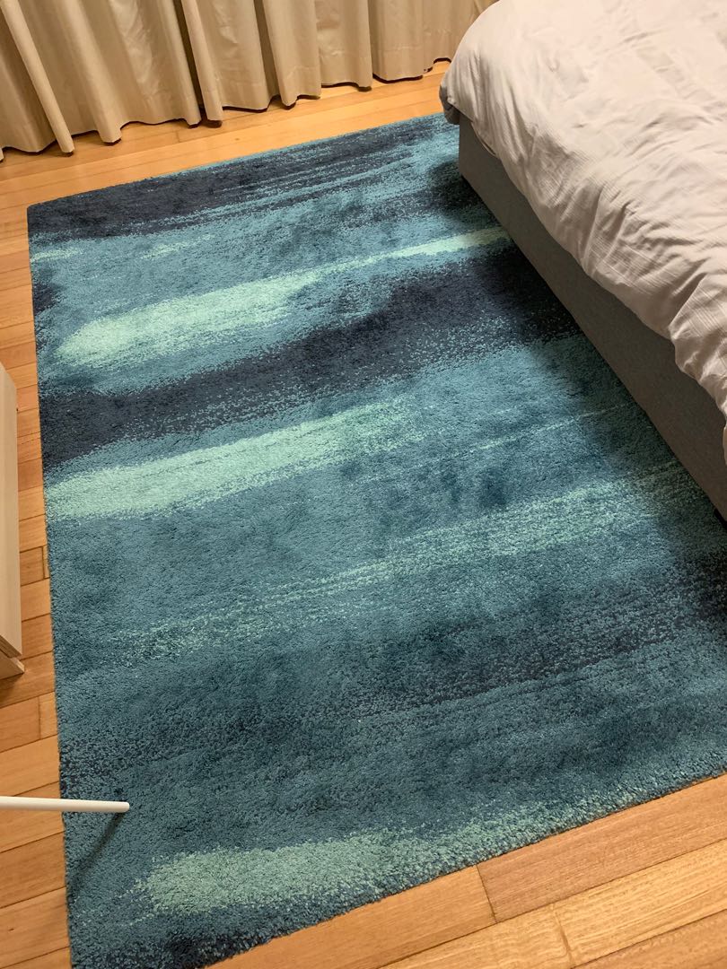 IKEA blue rug (ikea sonderod), Furniture & Home Living, Furniture