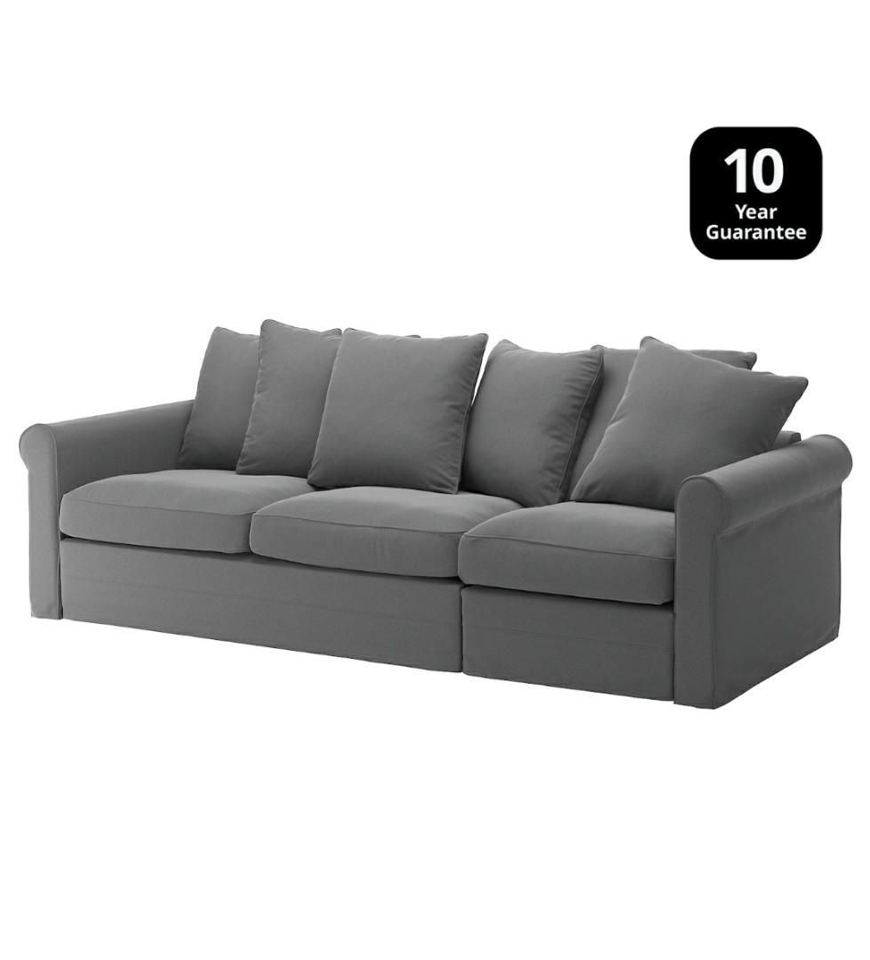 ikea gronlid 3 seater sofa bed furniture home living furniture sofas on carousell