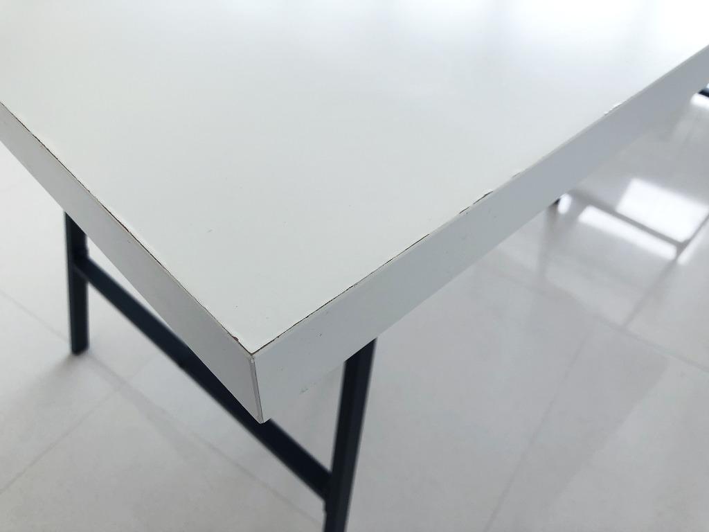 IKEA LINNMON table top with LERBERG trestles, Furniture, Tables