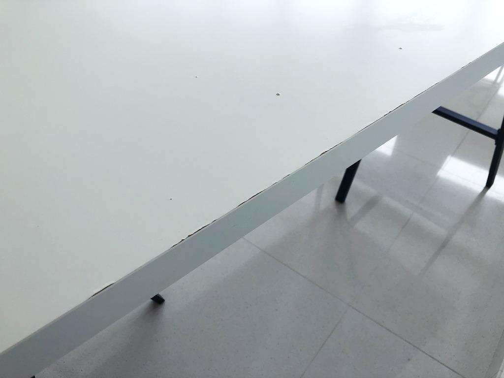 IKEA LINNMON table top with LERBERG trestles, Furniture, Tables