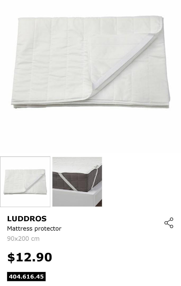 LUDDROS Mattress protector, Queen - IKEA