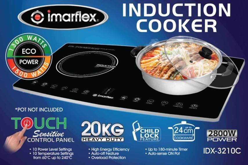 Imarflex Twin Induction Cooker (Category: Cookers) located in Manila. Submitted by pickandclick.mart (Listing ID 1047694566, Image 1). Description: Imarflex Twin Induction Cooker Model code: IDX-3210C Price: 6140 📌 Brand New 📌 With one year warranty 📌 Other Imarflex appliances are also available 📌 Guaranteed LOWER PRICES!! Limited stocks! Product description posted in the photo Kindly PM for inquiry You may also contact/viber 09154482476 Ship