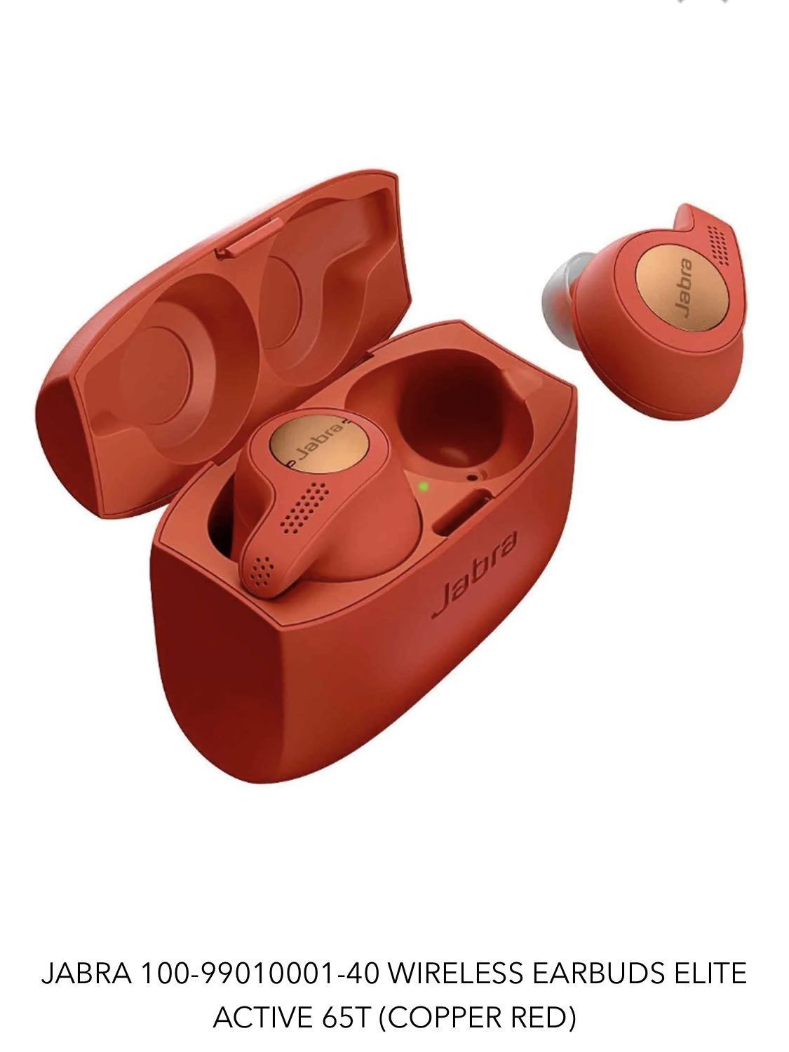 JABRA Elite Active 65T wireless earbuds Copper Red with 2 years