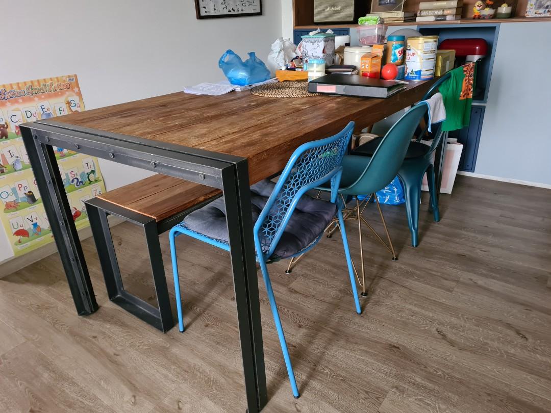 Journey East Dbhodi Dining Table 175 X 90 X 78 Cm And Bench Furniture Tables Chairs On Carousell