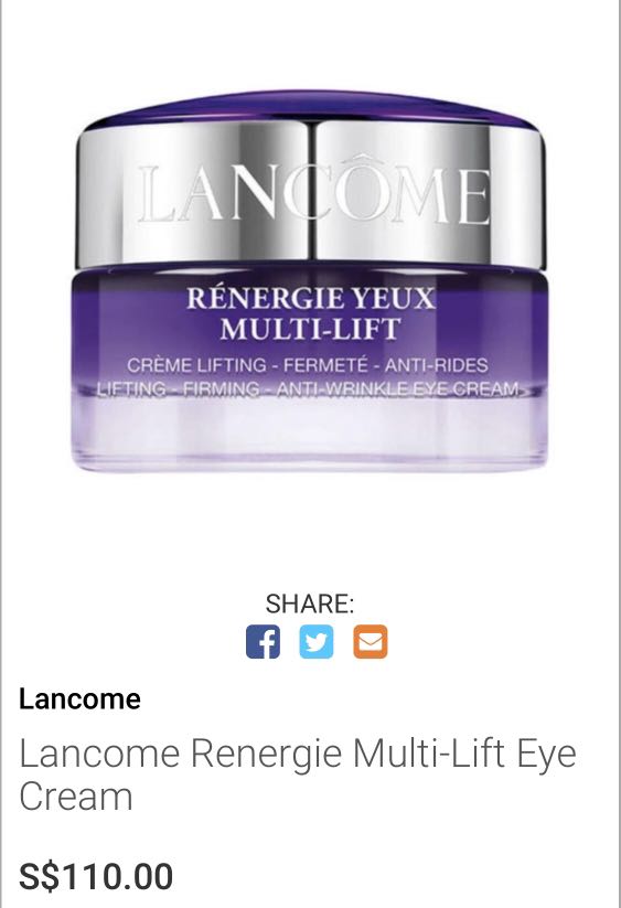 lancome anti aging eye cream