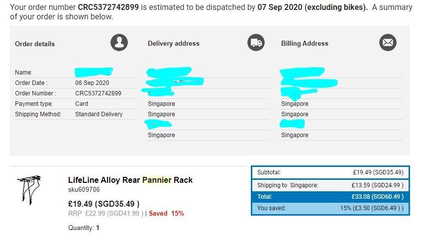 LifeLine Alloy Rear Pannier Rack Sports Equipment Bicycles Parts Parts Accessories on Carousell