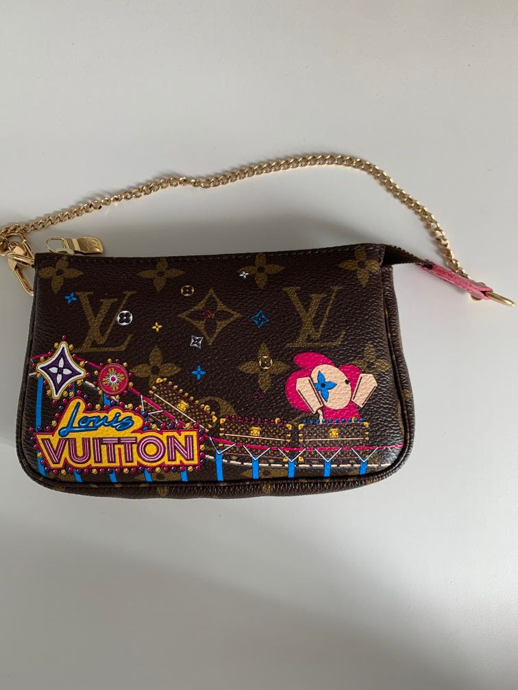Louis Vuitton LV mini Pochette Christmas 2020, Luxury, Bags & Wallets