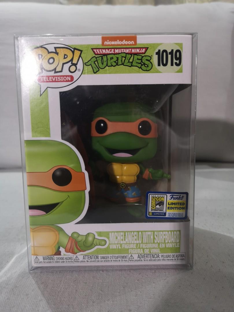 funko michelangelo with surfboard