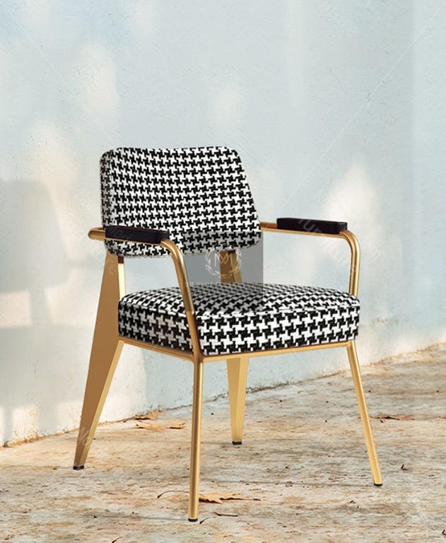 In Stocks For Cny Mmhomz Luxury Cosy Houndstooth Dining Chair Furniture Tables Chairs On Carousell