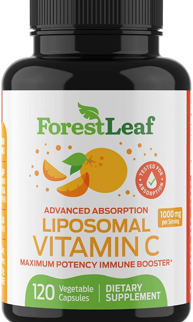 Natural Liposomal Vitamin C Immune System Booster 1000mg with MCT Oil