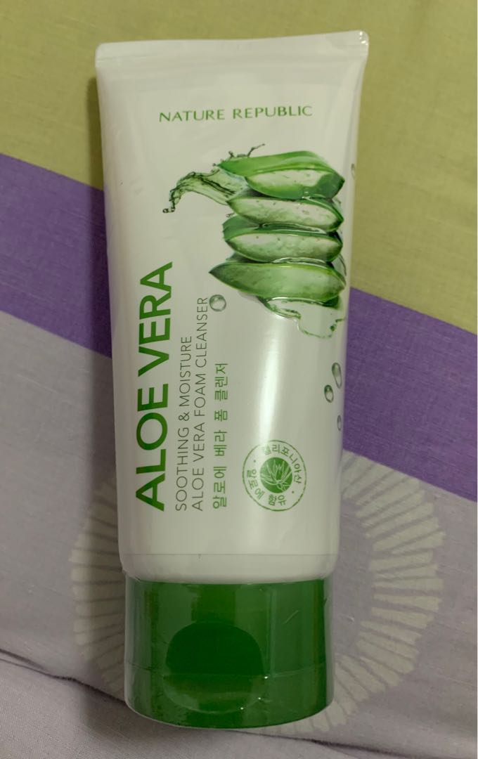 aloe vera foam face wash
