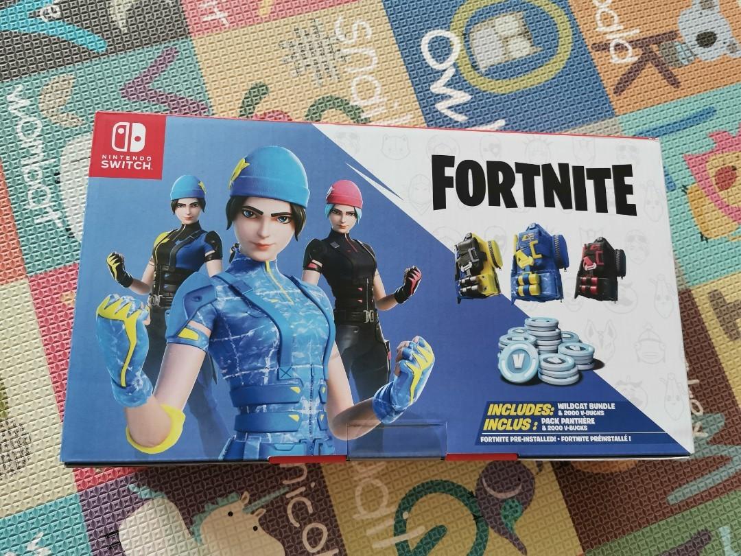 Nintendo Switch Fortnite WILDCAT BUNDLE, VBUCKS CARD ONLY. READ DESC