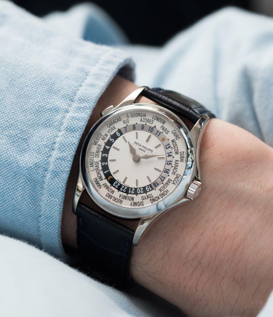 patek world time white gold