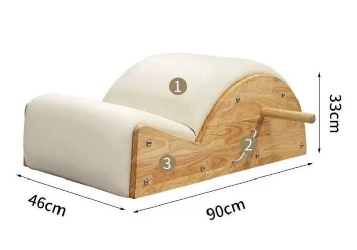 Pilates Orthosis Spine Corrector Step Barrel BN (Category: Toning & Stretching Accessories) located in Singapore. Submitted by pilatesokyz (Listing ID 1047600210, Image 2). Description: PRE ORDER. 1 MONTH LEAD TIME PRICE INCLUDES DELIVERY DESCRIPTION This orthosis provides 100% of the functionality of Joseph Pilates’ Spine Corrector, with attachment providing possibility of resistance springs. FEATURES The shape and rounded step allows safe, full
