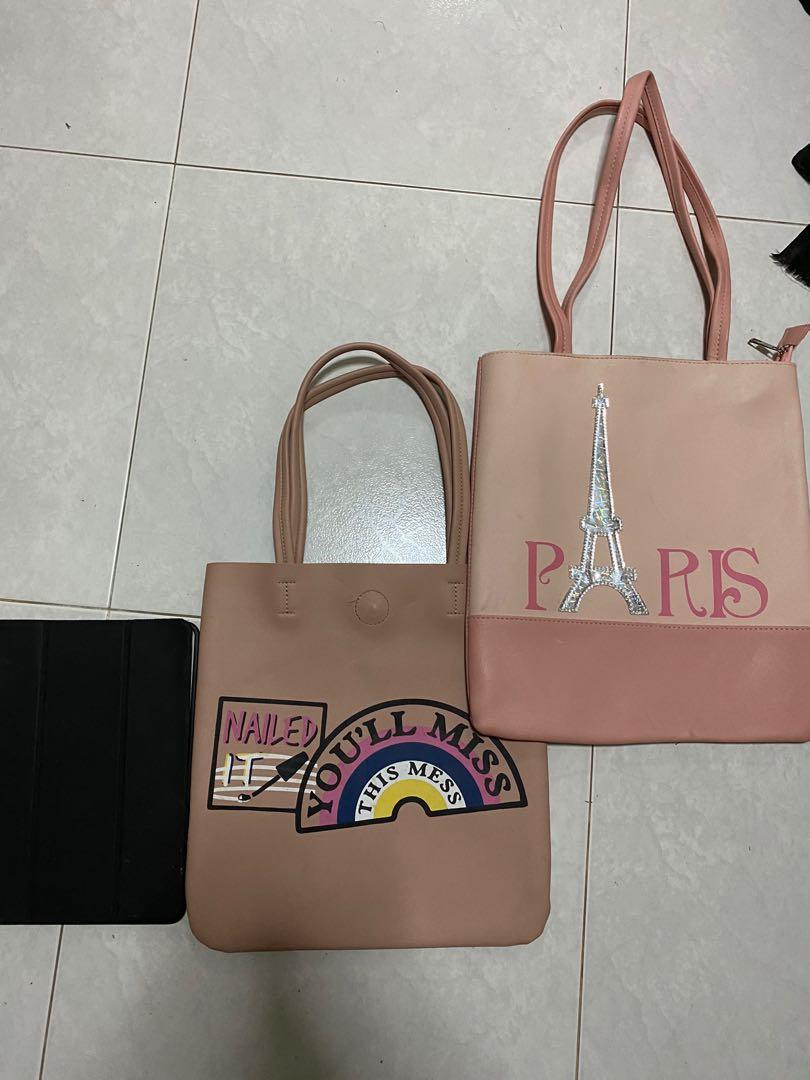 Mauve tote top bag