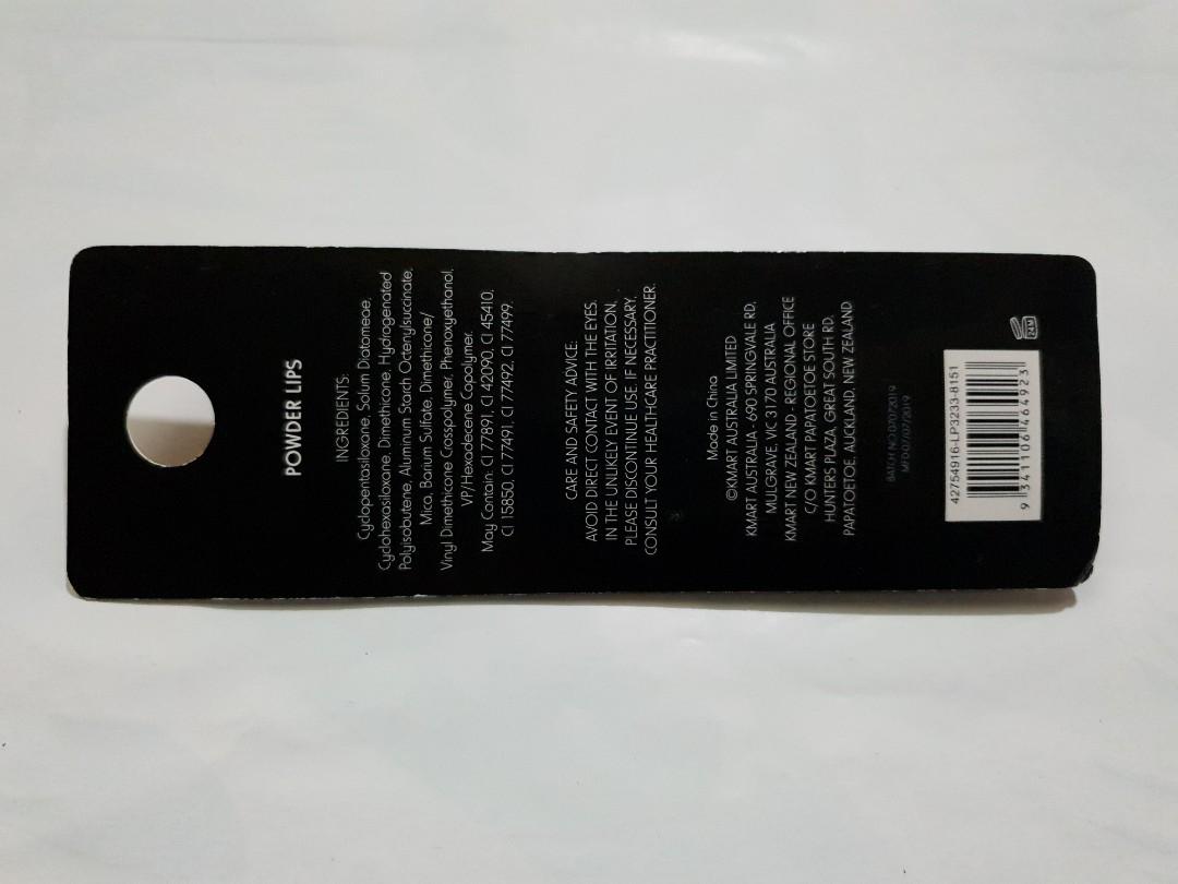 POWDER LIPS 💋 fm Australia (Category: Face Care) located in Taguig. Submitted by herfishtails (Listing ID 1047657934, Image 3). Description: It goes on like mousse and dries like powder 💋 Bought in Australia. Selling very low🙈 BNEW, SEALED. Shade: Budapest RFS: excess pasalubong.