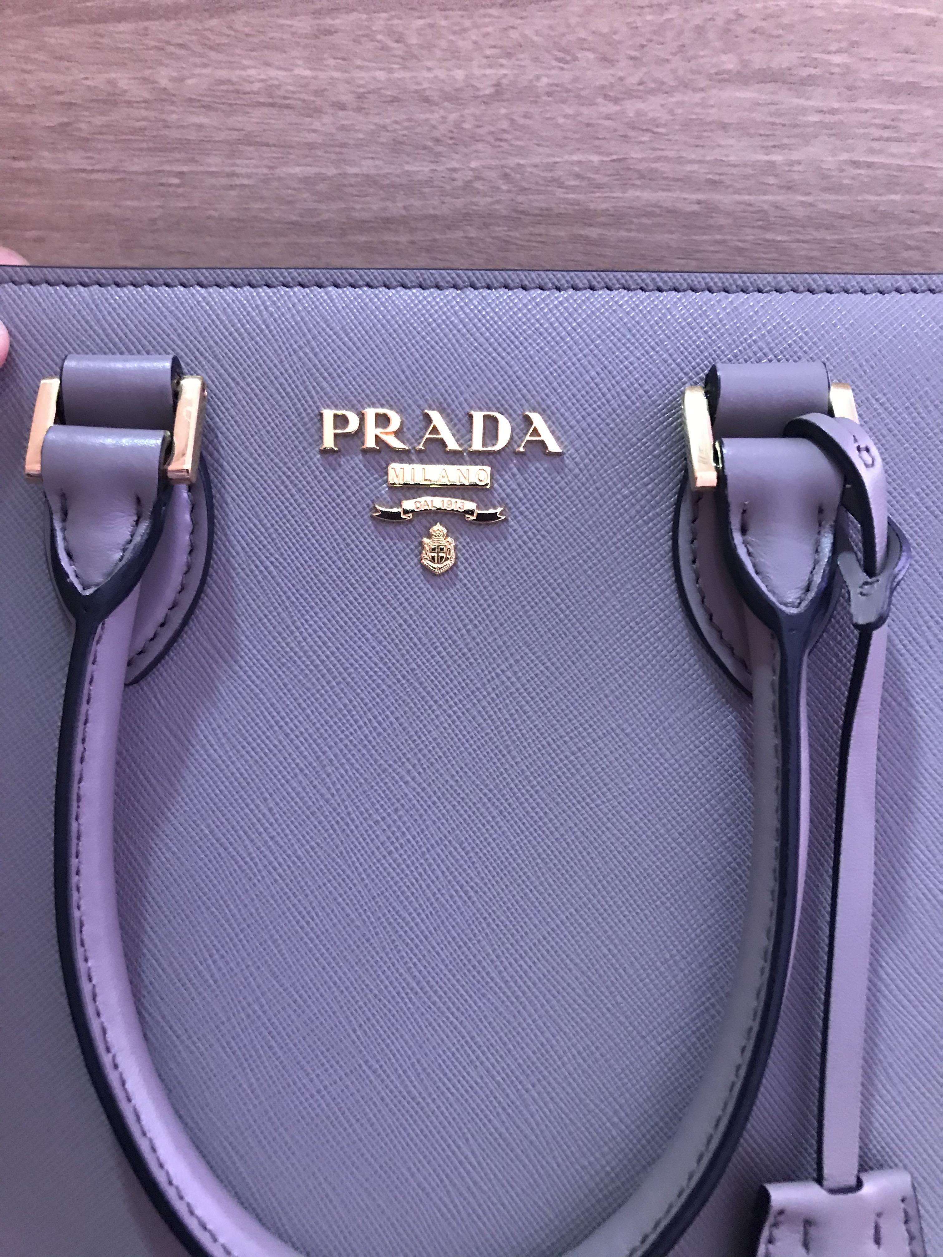 Prada Saffiano Leather Argilla Satchel Handbag – Queen Bee of