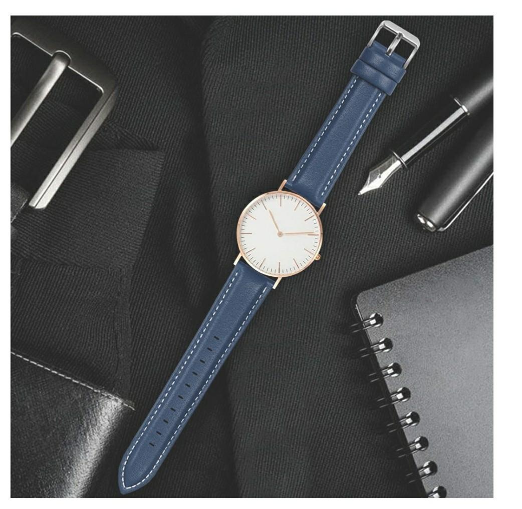 Quick Release Leather Watch Band Fullmosa Bamboo Genuine Leather