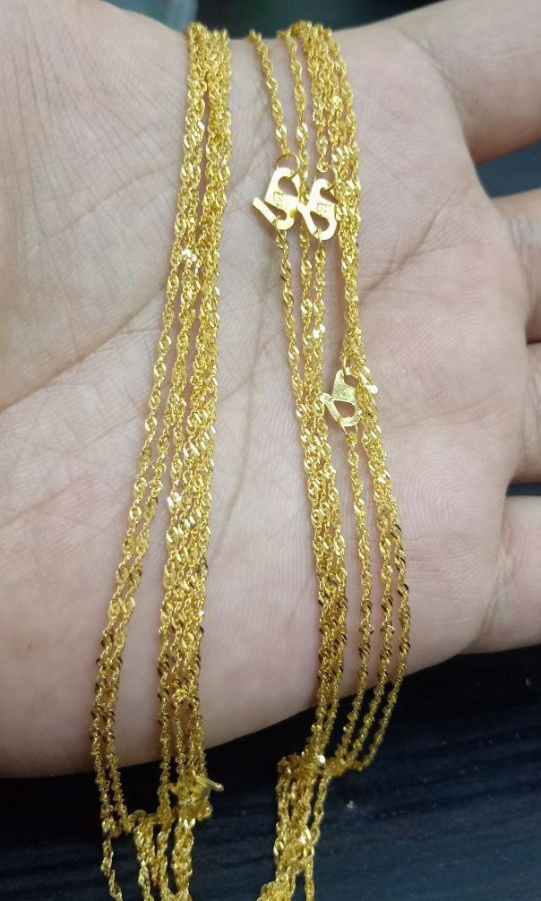Rantai Leher Emas 916 Original Women S Fashion Jewellery On Carousell