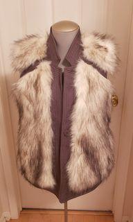 Rebecca taylor faux fur vest
