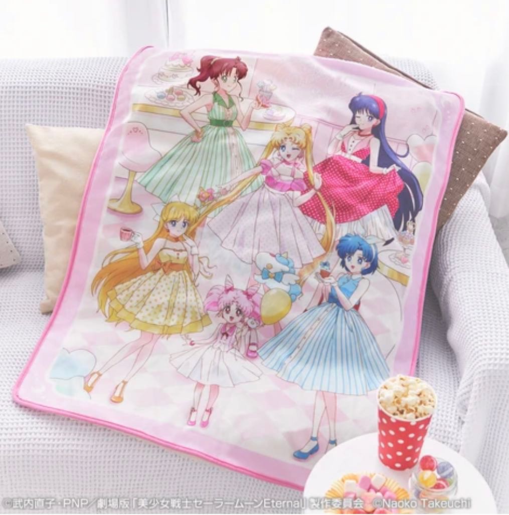 Sailor Moon Eternal Lets Party Ichiban Kuji Prizes B Large Fleece Blanket