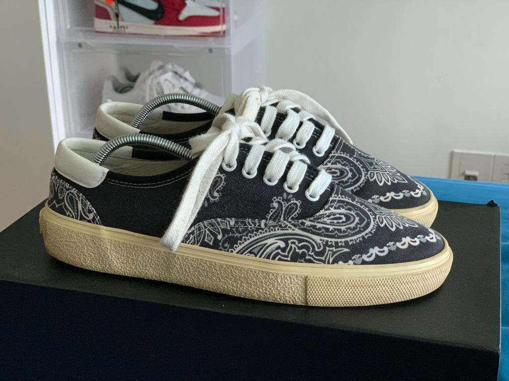 Saint laurent paisley shoes new arrivals