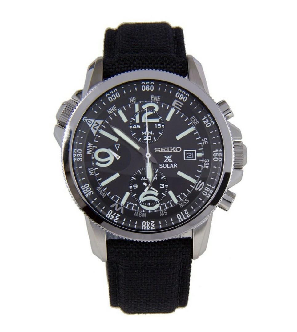 Seiko prospex smoke dial ss tan textile chronograph quartz best sale men's watch ssc293