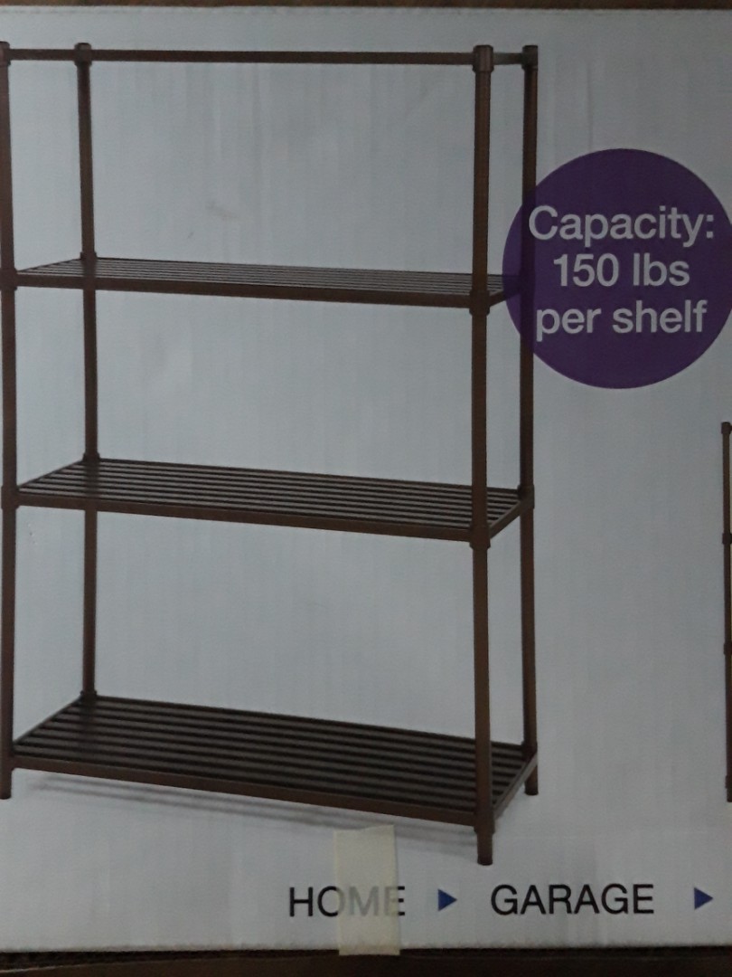 Seville 4shelf heavyduty storage, Furniture & Home Living, Furniture