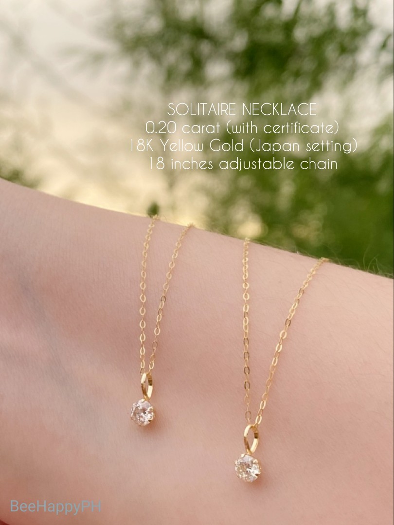 SOLITAIRE DIAMOND NECKLACE, Women's 