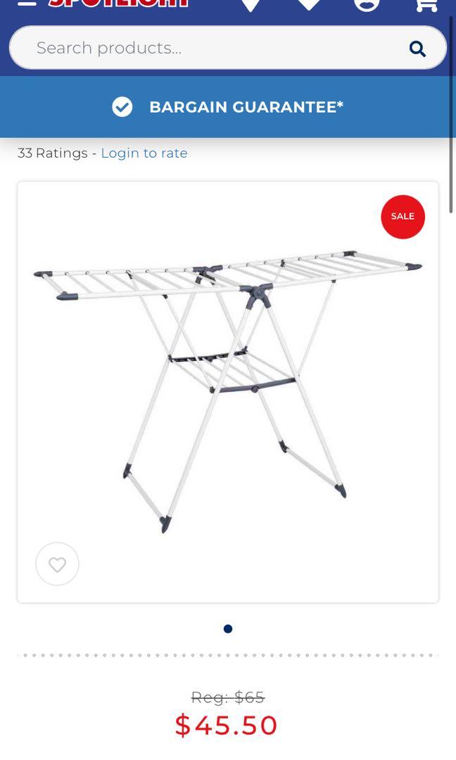 Clothes drying rack spotlight online