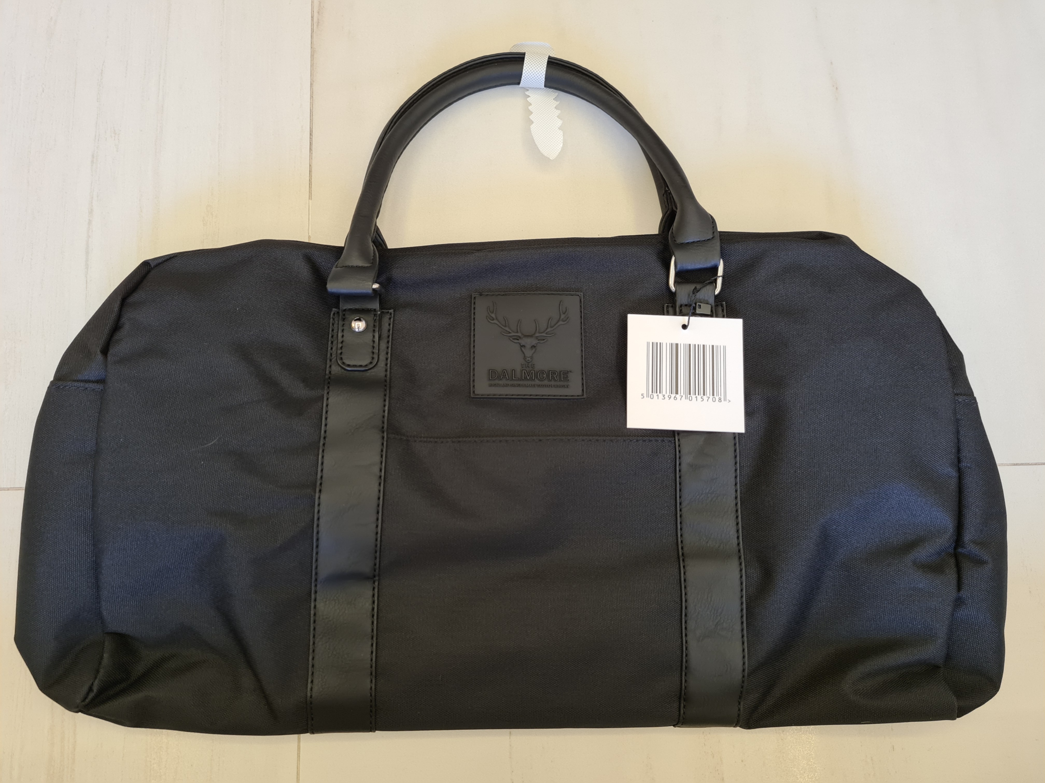 The Dalmore Faux Leather Duffel - Black, Men's Fashion, Bags & Wallets ...