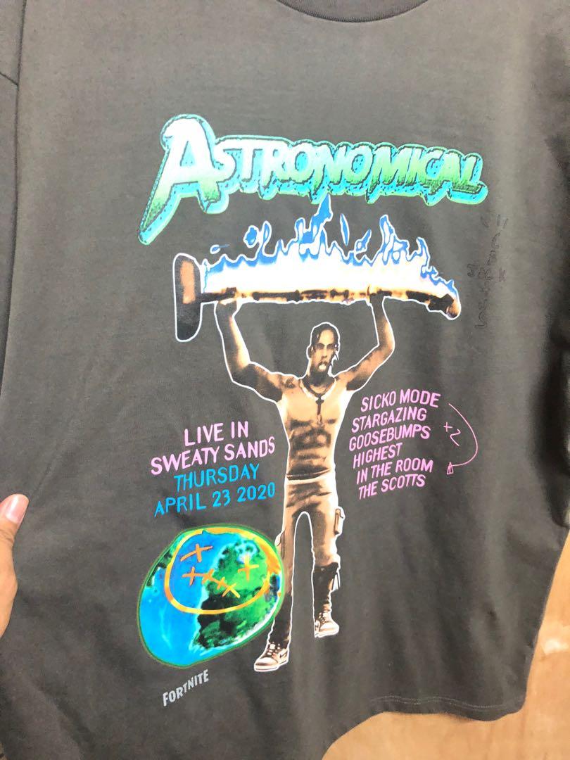 Travis scott back sale bling shirt