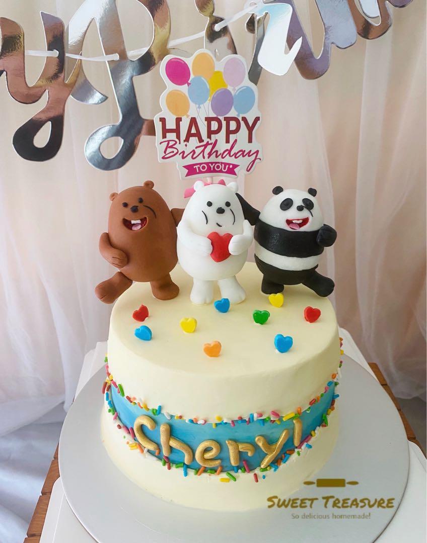 Liên Hoa Bát Nhã - We love this We Bare Bears cream cake! Taste delicious  and nice design makes it really special. . . #cake #instacake  #chocolatecake #kidsbirthday #webarebears #sweet #birthdaycake #pastel #