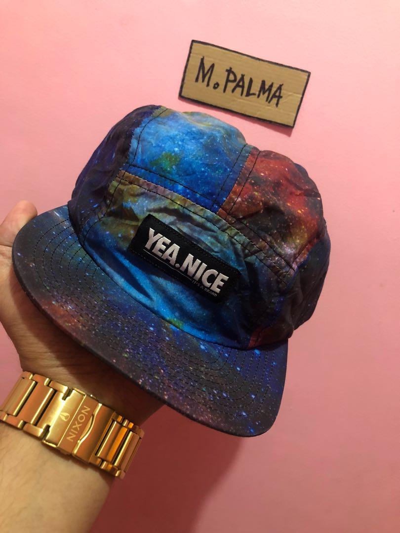 Yea nice 5 panel galaxy hat as new, Men 