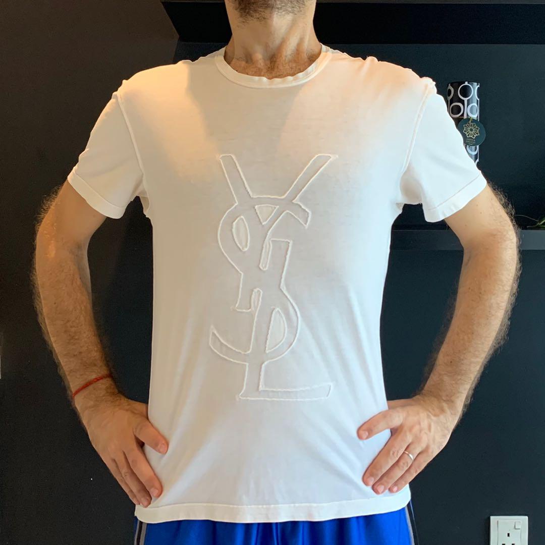 ysl white tee