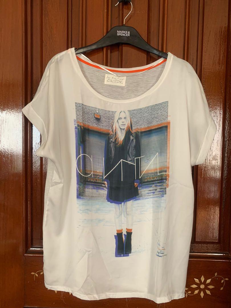 Zara basic t-shirt (fits big frames 