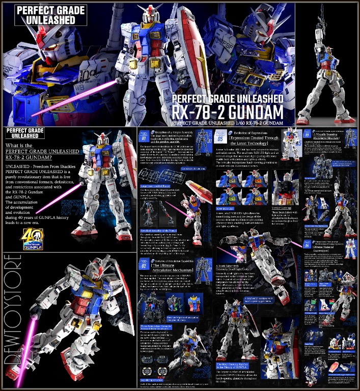 In Stock Bandai Pg Perfect Grade Unleashed 1 60 Scale Plastic Model Kit Rx 78 2 Gundam Hobbies Toys Toys Games On Carousell