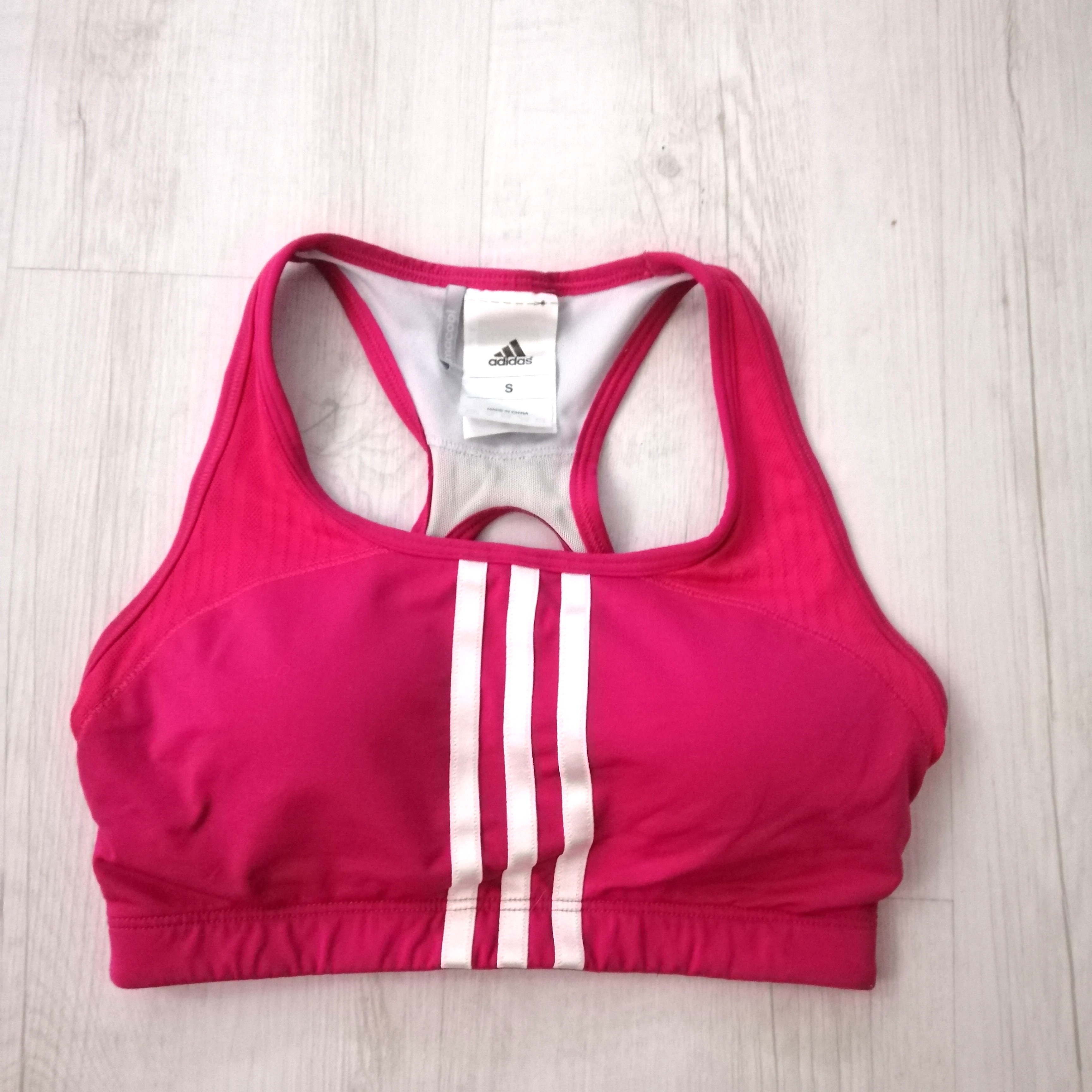 adidas pink sports bra