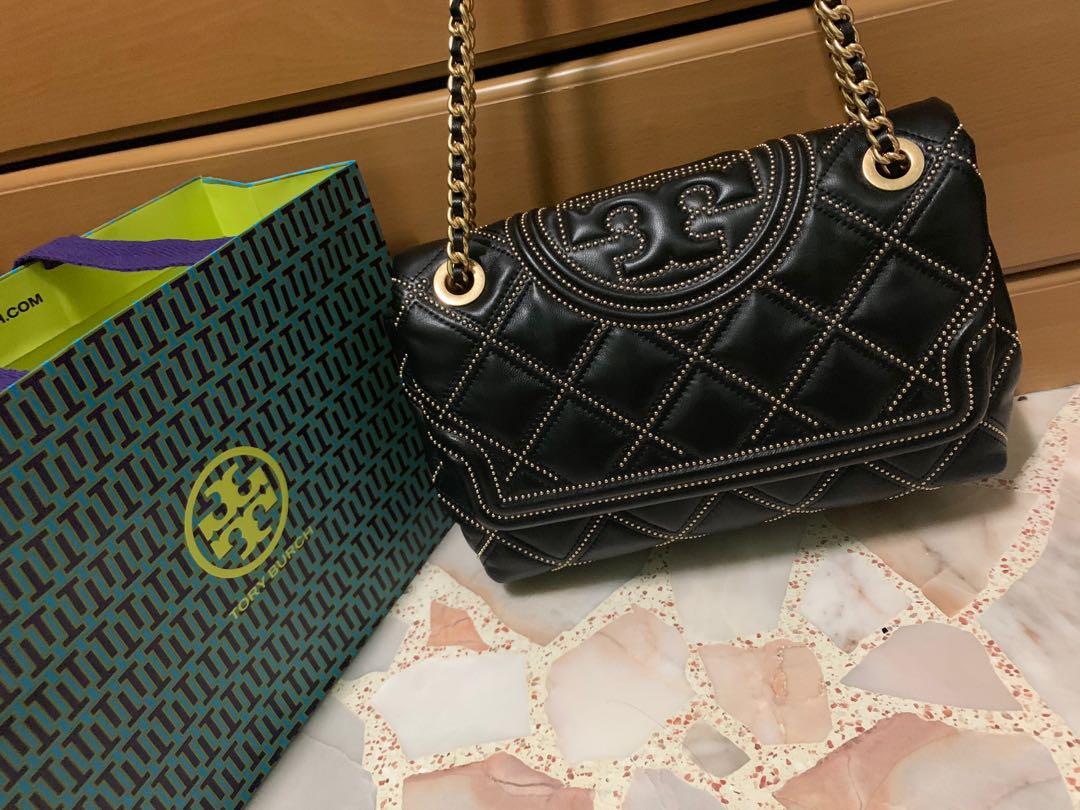 Tory burch fleming clearance stud convertible shoulder bag