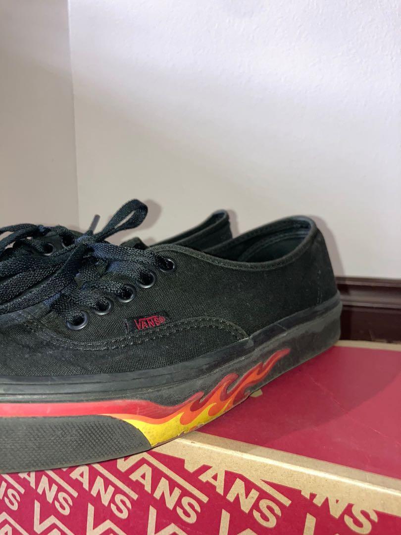 Vans authentic flame store wall