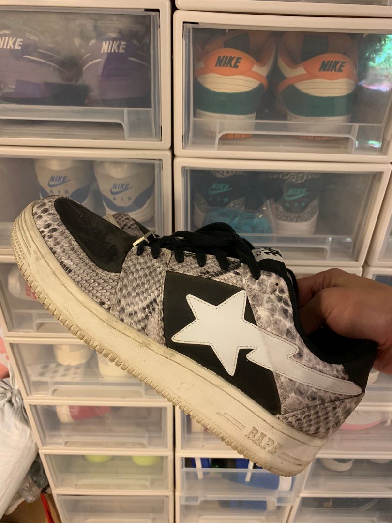 bapesta snakeskin