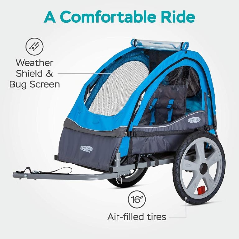Bike Trailer InStep Single and Double Seat, 2In1 Canopy Carrier