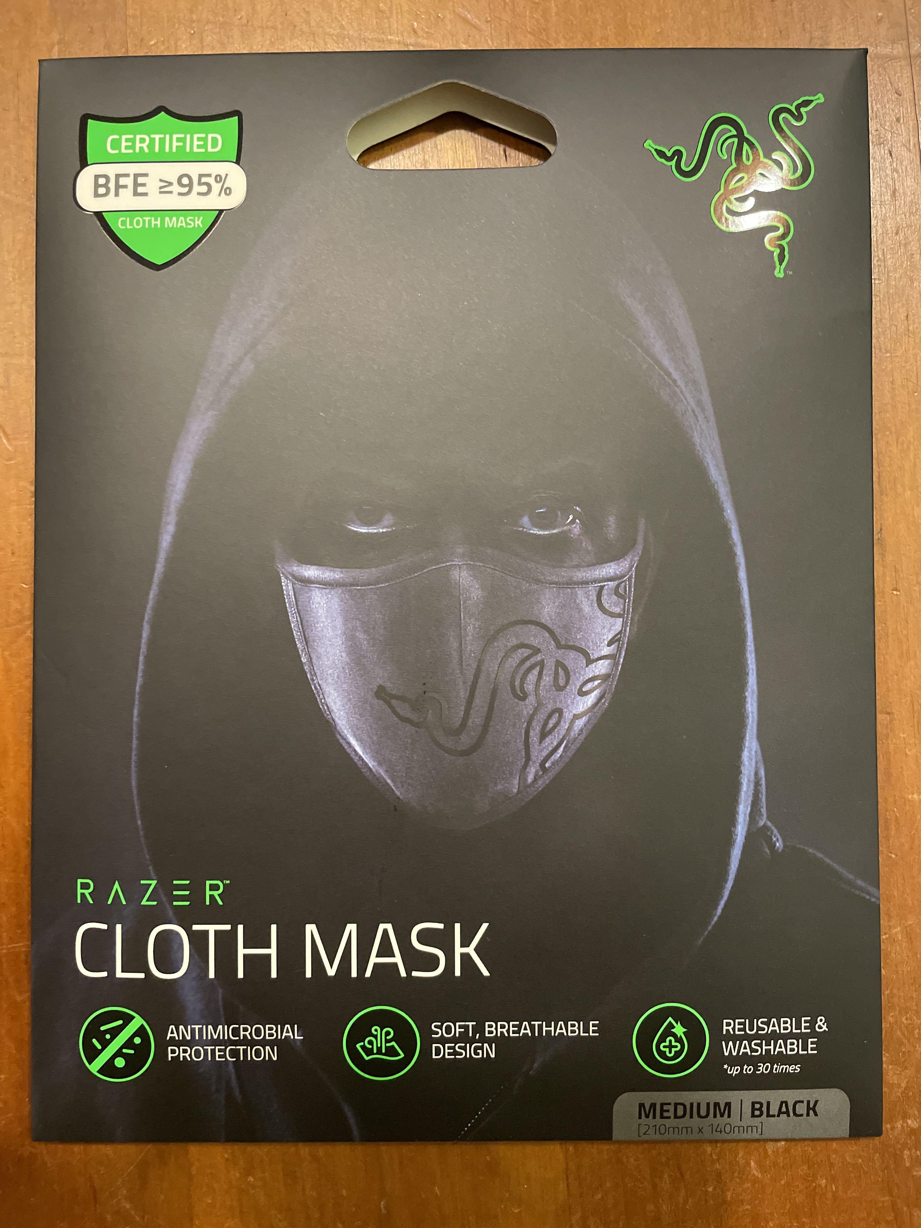 [BNIB] Razer Cloth Mask - Black (M Size)