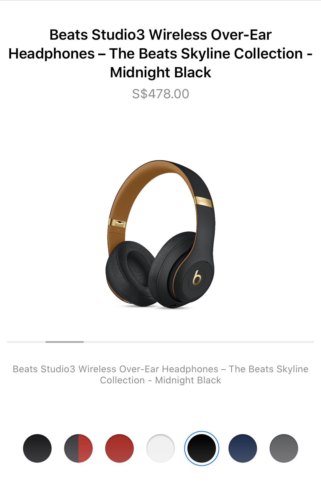 beats studio3 over ear wireless
