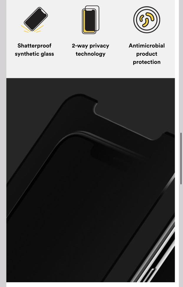 PRTX® Privacy Screen Protector for iPhone 13 Pro