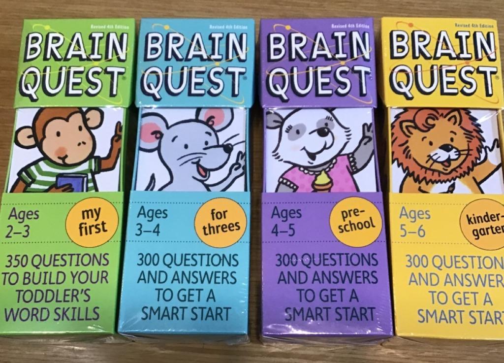 Brain Quest Nursery Preschool Kindergarten Educational Flash Cards
